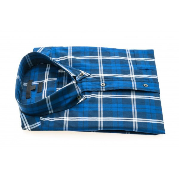 Hemd blau kariert 2
